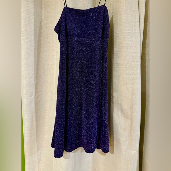 Vintage homecoming purple mini dress. This was from a hometown Boutique in 1990. - Picture 2 of 4